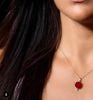 Bindi pendant with diamond on chain